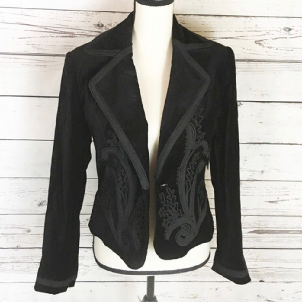 Reba Velvet Golden Touch Blazer